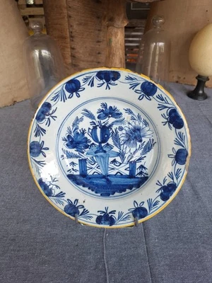 ASSIETTE  FAIENCE DE DELFT  18 / 19 ° EME SIECLE - Photo 1/4
