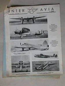 Inter Avia lot 4 correspondance d'aviation Genève Suisse aout oct 1939 Guerre - Foto 1 di 1
