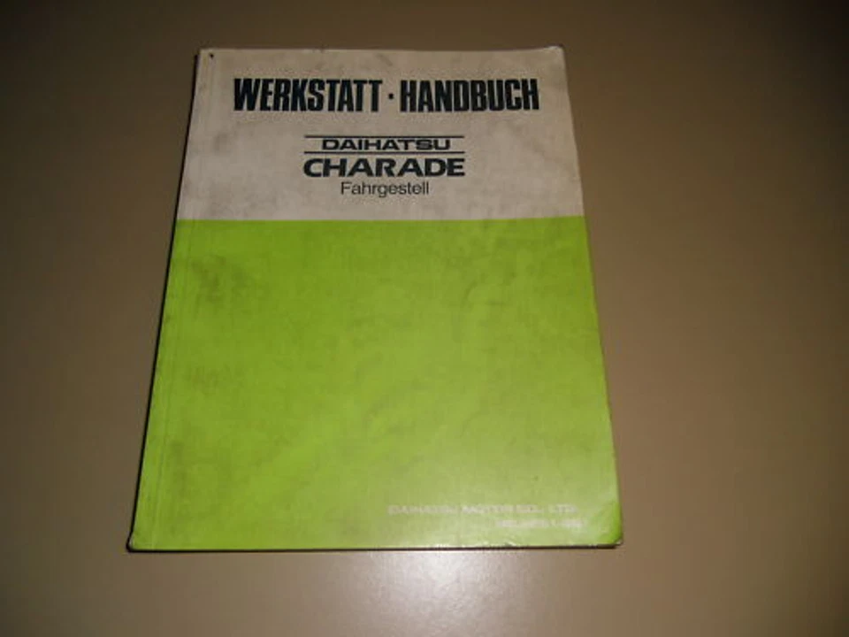 Manuale D'Officina Daihatsu Charade Limousine 07/1987 - Immagine 1 di 1
