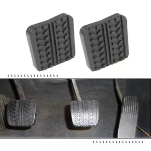 2Pcs Rubber Brake Clutch Pedal Pad Covers Fit for Mazda 323 929 B-Series MX6 RX7 - Picture 1 of 9