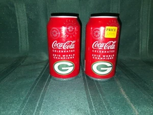 2 Coca-Cola Green Bay Packers 2010 World Champions Soda Dose WP490 - Bild 1 von 2