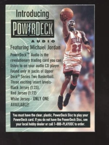 1997-98 cubierta superior Michael Jordan Powerdeck audio promoción #sin precio base - Imagen 1 de 1