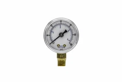 Dry Pressure Gauge 1.5" Dial 0-60 PSI 1/8" NPT Male Thread Size Bottom Mount - Image 1 of 4