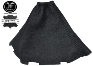 BLACK STITCHING FITS TOYOTA AURIS 2007-2011 BLACK REAL LEATHER GEAR BOOT - Bild 1 von 1