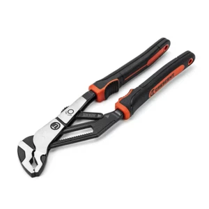 Auto Bite 8 In. V Jaw Tongue Groove Dual Material Grip Pliers Quick Adjust Jaws - Picture 1 of 12