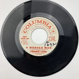 Frankie Laine We'll Be Together Again / Wedded Man Promo Record 45 RPM Vinyl - Imagen 1 de 2