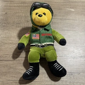 8” Team Beans Authentic United States Air Force Pilot Doll Teddy Bear RARE Tags - Foto 1 di 3