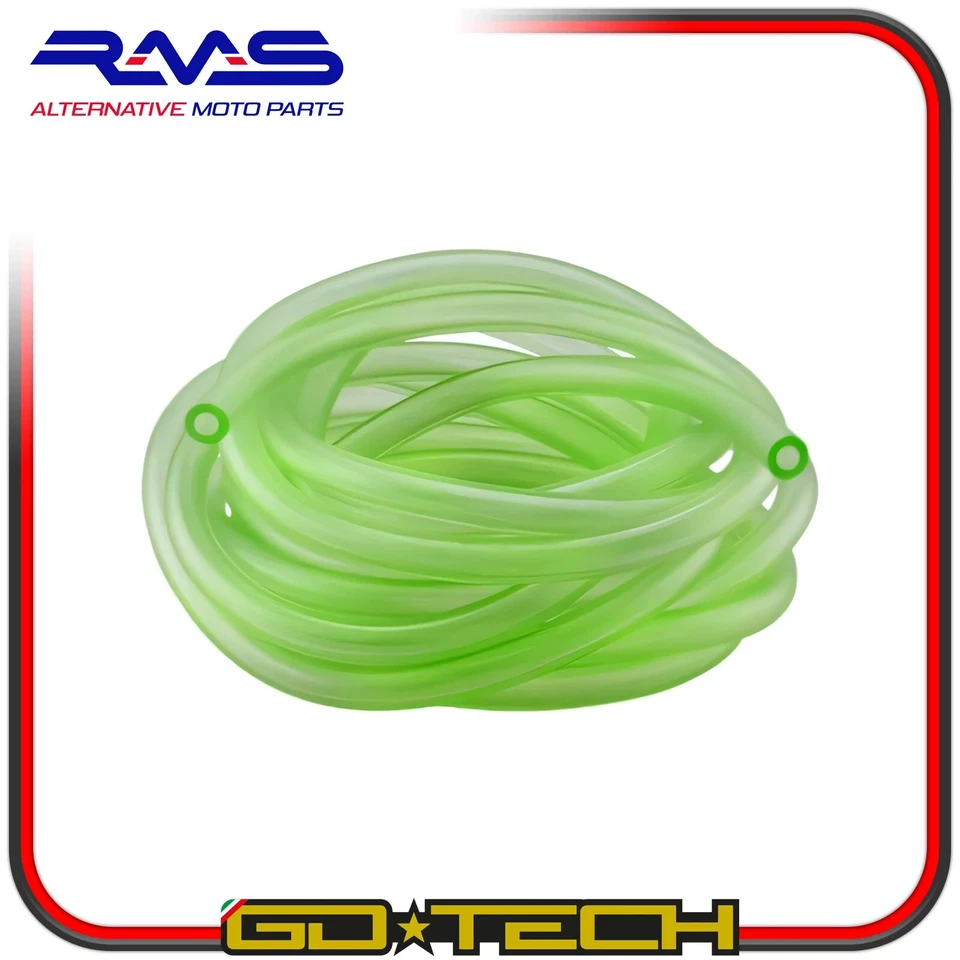 TUBO BENZINA CARBURANTE 6x9mm ROTOLO 5m MOTO SCOOTER VESPA Verde INTERNO 6mm - Imagen 1 de 1