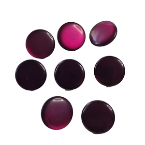8 Pinky Purple Buttons 16mm Round Shank Back Sewing Arts Crafts Crafting - Picture 1 of 4