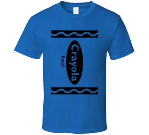 Royal Color Crayon Funny Halloween Group Costume T Shirt - Picture 1 of 2