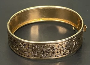 Bracciale Coro Clamp tono oro vintage - Foto 1 di 8