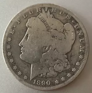 1890 Morgan silver dollar S Mint Circulated - Picture 1 of 5
