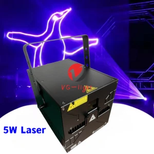 Full Color 5W RGB Animation Projector Disco Dj Lazer Light DMX ILDA Laser Light - Picture 1 of 9