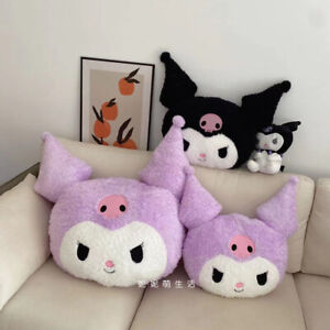 Kuromi Stuffed Doll Black Purple Plush Toys Huge Backrest Cushion Pillow Gift