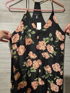 NWT Attention Black Floral Summer Dress Size S Womens - Picture 1 of 8