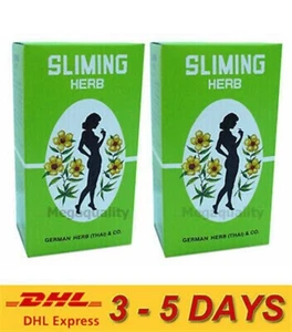 100 BAGS SLIMMING GERMAN HERB TEA BURN DIET SLIM FIT FAST DETOX LAX ** Express ! - Picture 1 of 3