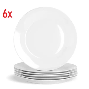 Juego de 6 platos de cocina OFTAST blanco puro plato para servir cena 25 cm - Imagen 1 de 4