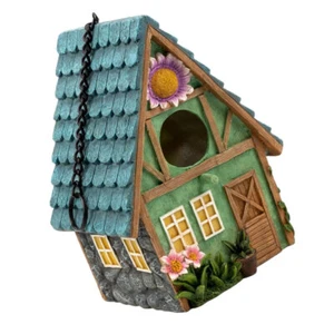 1 pieza atractivo hecho a mano nido de pájaro decorativo casa de pájaros jardín patio decoración - Imagen 1 de 12