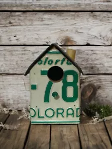 Casa de pájaros con matrícula Colorado 1973 hecha a mano rara de colección - Imagen 1 de 9
