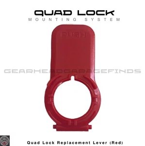 Levier de remplacement Quad Lock (rouge) tige de fourche de guidon montage pro boule de rétroviseur - Photo 1 sur 1