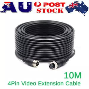 10M 4Pin Video Extension Cable Wire For Bus Truck Reversing Rear View Camera - Picture 1 of 7