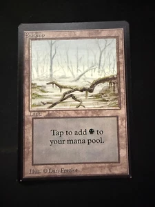 Magic The Gathering: Beta Swamp (A) MTG Beta - Picture 1 of 6