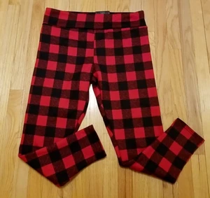 NEW No Boundaries Juniors 3XL High Waist Legging Faux Fur Lined Buffalo Check - Picture 1 of 8
