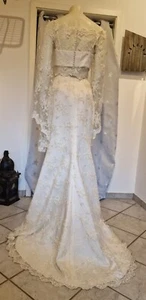 Brautkleid Mermaid - Ein romantischer Traum in Champagner - 2teilig bauchfrei - Bild 1 von 15