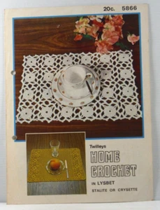 Placemats x 2 Twilleys Home Crochet in Lysbet Stalite or Crysette Doily pattern - Picture 1 of 7