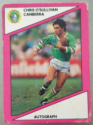 NRL 1988 Scanlens Chris O'Sullivan Card #14 Canberra Raiders Rugby League - image 1 of 2