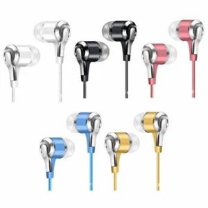 Super Bass In-Ear Earphones Handsfree Headphone For Iphone Ipad Ipod Samsung Mic - Picture 1 of 7