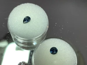 2 Beautiful Heat Treated Eldorado Bar Mine montana sapphires - Picture 1 of 8