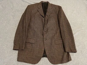 Polo Ralph Lauren Brown Wool Angora Blazer Sport Coat Jacket 46L Made in Italy - Picture 1 of 9