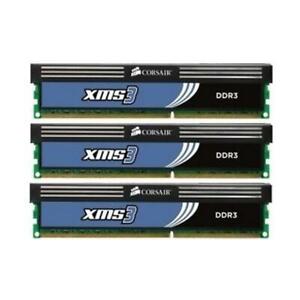 Corsair XMS3 6 GB (3x2GB) TR3X6G1600C8 DDR3-1600 PC3-12800  #29044
