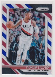 2018-19 Panini Prizm #81 Damian Lillard Prizms Red White and Blue - Picture 1 of 1