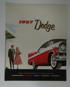 1957 Dodge Custom Royal Mayfair Regent Fold-Out Poster Sales Brochure #E-93 - Picture 1 of 9