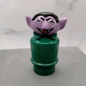 Vtg Little People Sesame Street The Count Figure Fisher Price 1973 - Picture 1 of 14