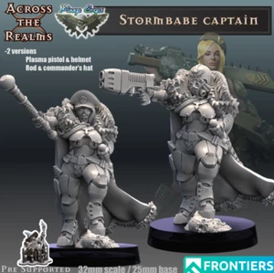 Stormbabe Captains commissar x 2 models (32mm scale) - Picture 1 of 1