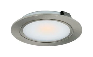 Cabinet Light Silver Ormar 12v 3w LED Recessed Brushed Nickel 3000K - Picture 1 of 2