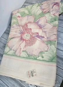 Vintage Martex Invitation Bath Towel New w/Tags 25" x 50" Floral 100% Cotton USA - Picture 1 of 5