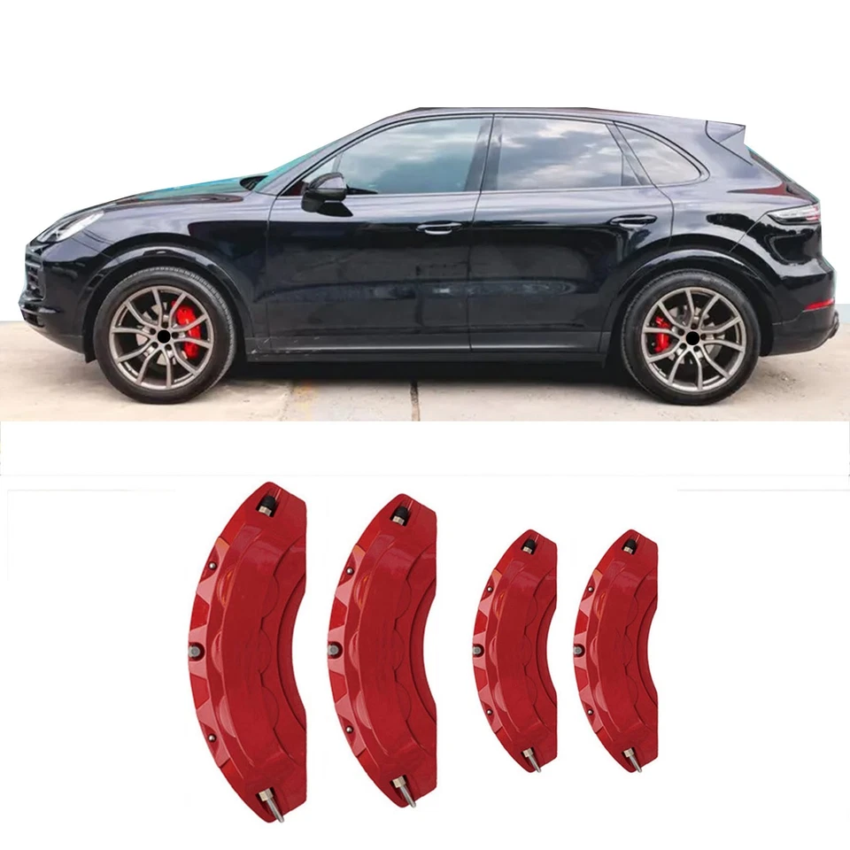 Cubierta de pinza de freno de coche de aluminio 4 piezas para accesorios MERCEDES PORSCHE CAYENNE Foto 1 de 4