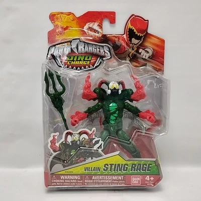 Figura de acción Power Rangers Dino Charge Villain Sting Rage nueva sellada rara Foto 1 de 4