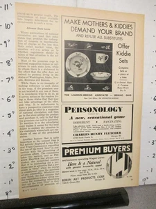 trade magazine premium ad 1938 LIMOGES Oswald the Rabbit cartoon Walter Lantz - Picture 1 of 1