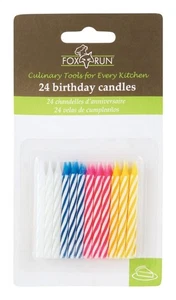 Fox Run 5388 Assorted Colors No Scented Birthday Candles - Picture 1 of 1