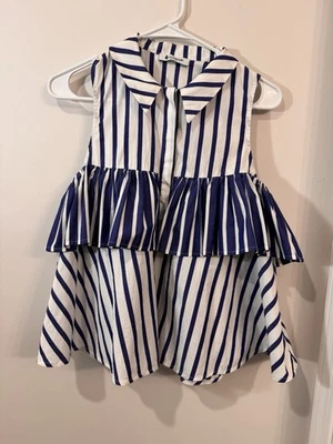 Blusa sin mangas con volantes Dondup Diphda talla IT 40 Foto 1 de 4