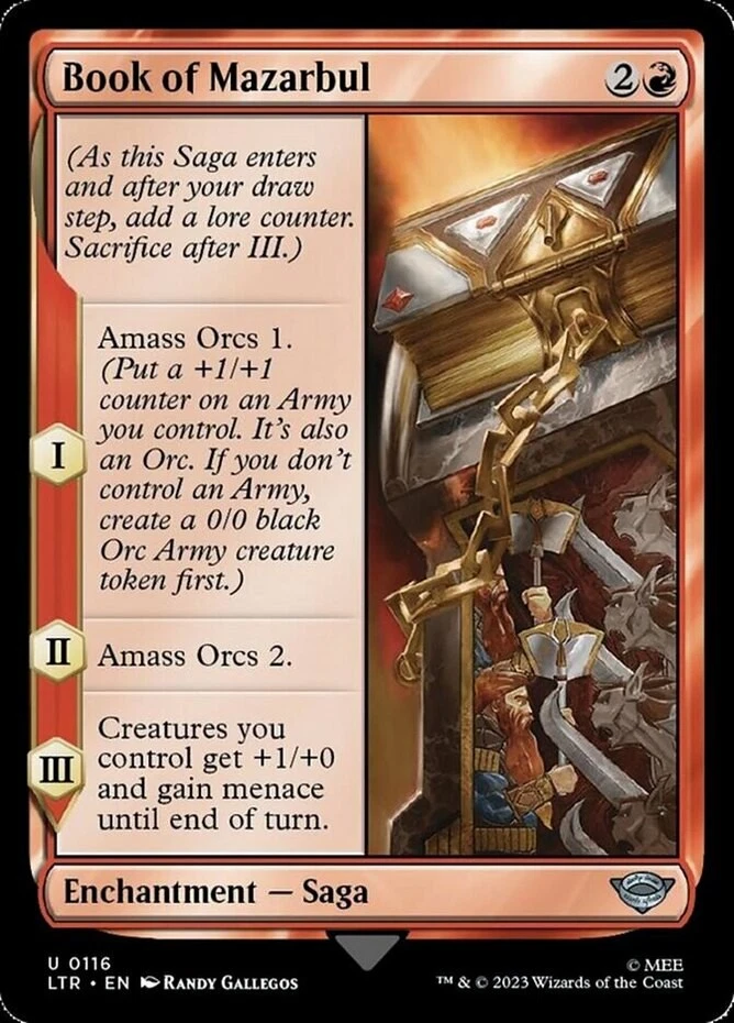 x1 Book of Mazarbul - Lord of the Rings - NM - MTG - Image 1 of 1