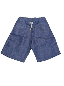 NWT Brunello Cucinelli Boy’s 100% Linen Bermuda Shorts Size 6 - Picture 1 of 6