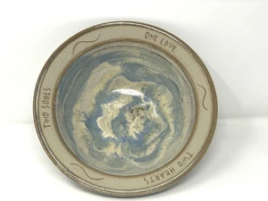 Bryan Becker Clay Werks Studio 10” Pottery Bowl Two Hearts Two Souls One Love - Picture 1 of 6