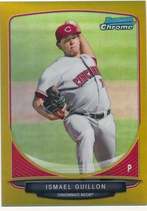 ISMAEL GUILLON 2013 BOWMAN CHROME GOLD REFRACTOR #BCP33 SP #38/50 MINT - Picture 1 of 2