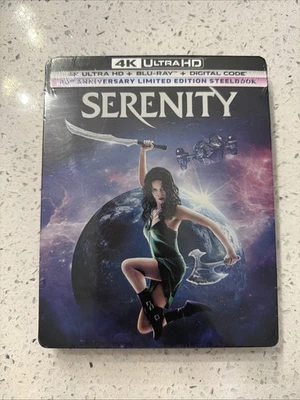 SERENITY [4K UHD + Blu-ray + Digital, 2025] 20th Ann Ltd Ed "STEELBOOK New - Image 1 of 2